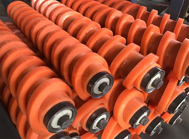 Rubber-Coated Spiral Return Roller high quality